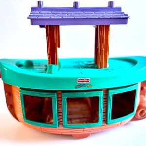 Vintage Fisher-Price Little People Noah’s Ark Boat Playset 1996 #72685
